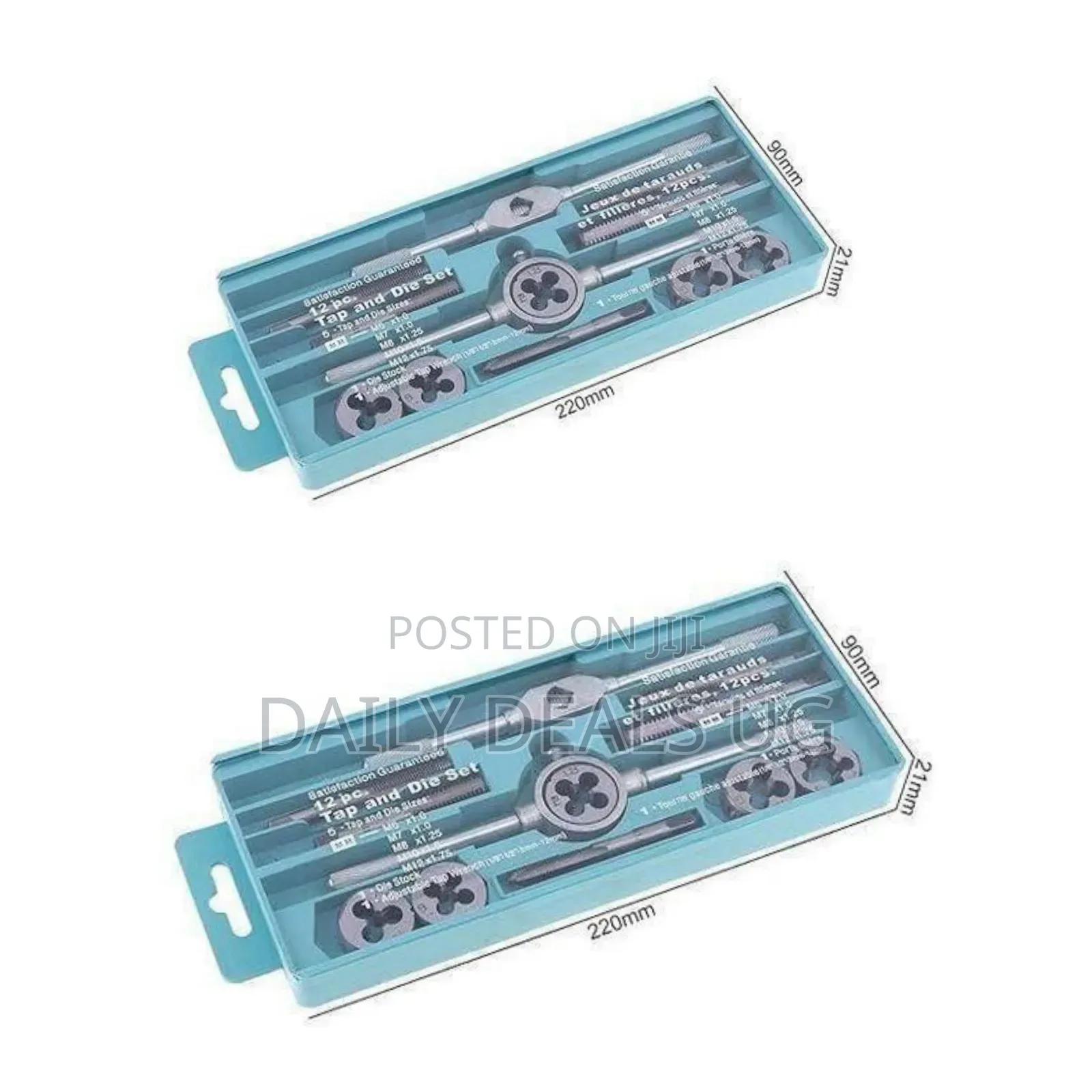 16-Piece Metric Tap and Die Set - Multicolor