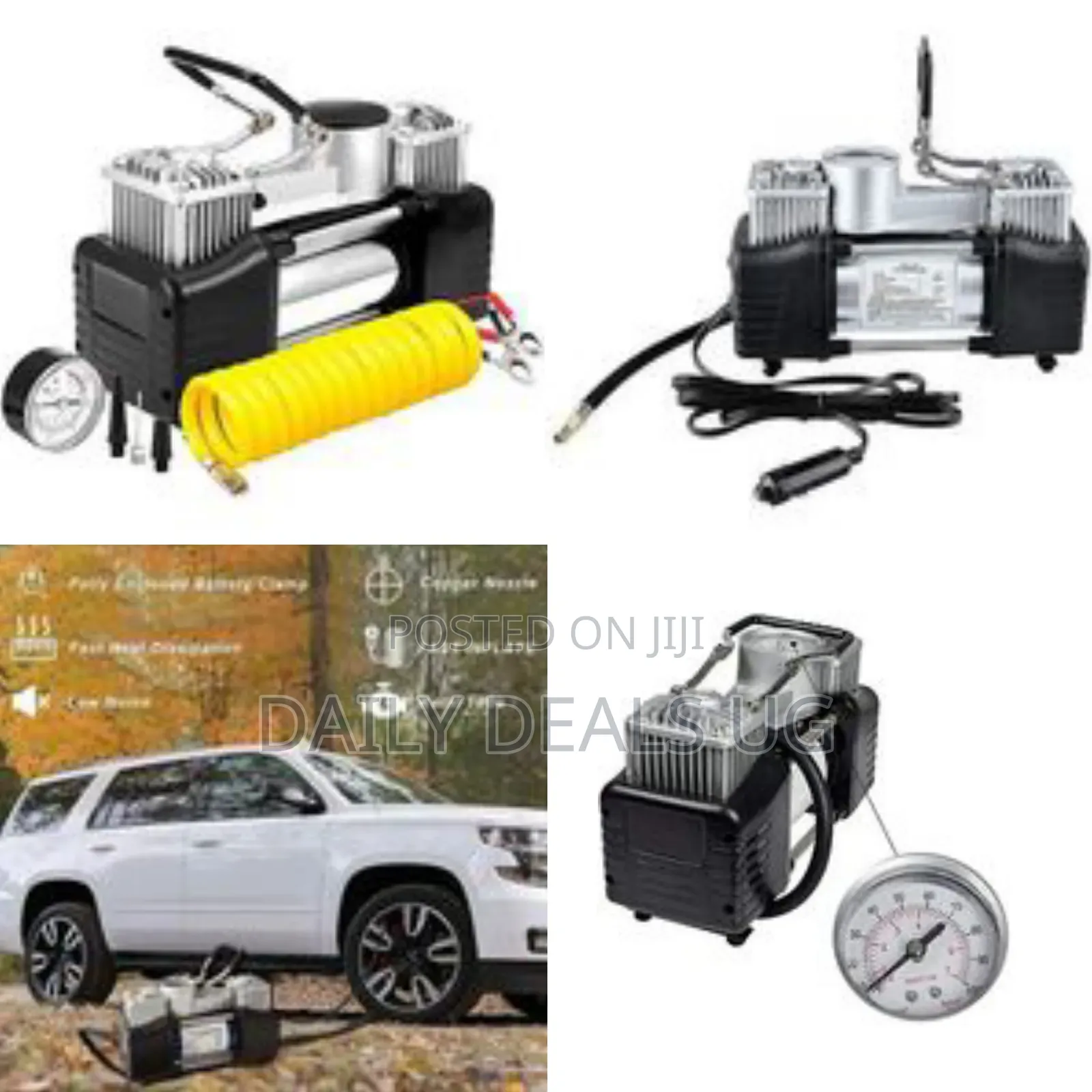 Twin Cylinder Air Compressor / Heavy-Duty Portable Air Compressor