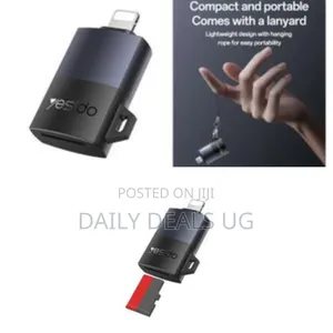 Yesido Gs38 Lightning to Tf Card Reader for iPhone iPad - Multicolor