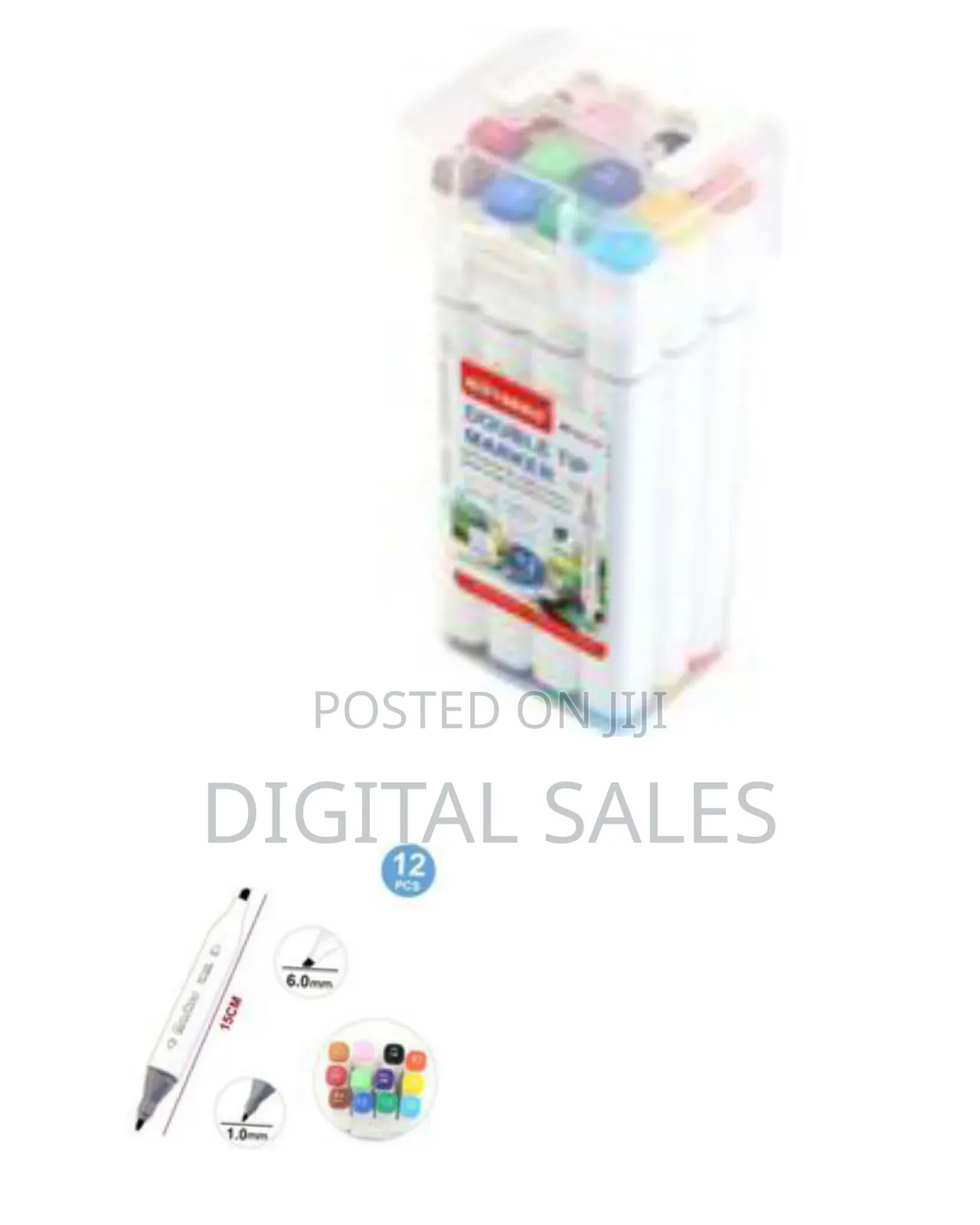 Motarro Professional 12-piece Dual-tip Marker Set