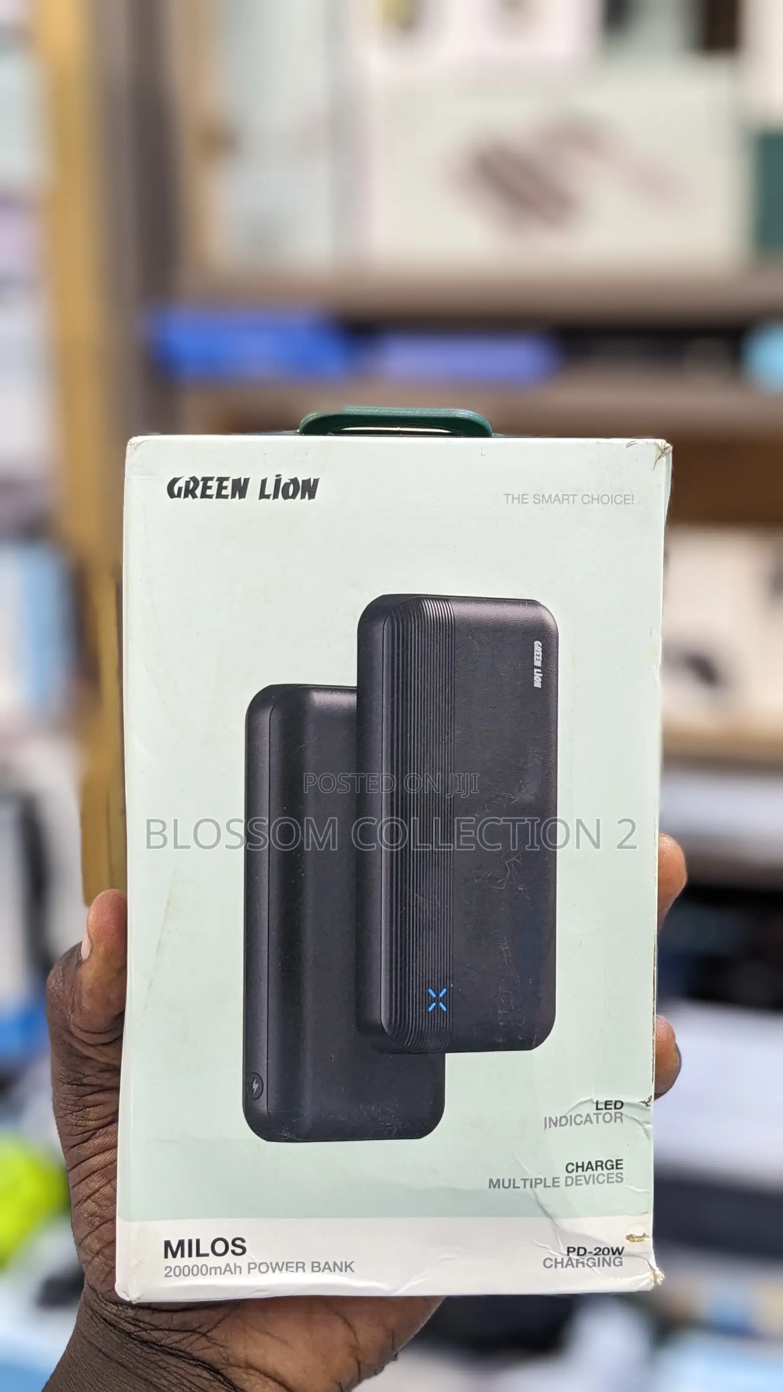Green Lion Milos 20000mah Power Bank - Black