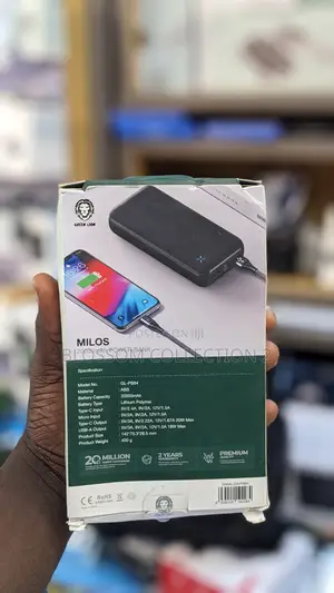 Green Lion Milos 20000mah Power Bank - Black