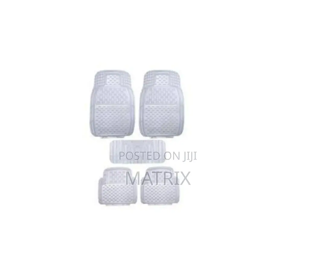 5 in 1 Full Set Rubber Car Floor Mat Carpets Grey