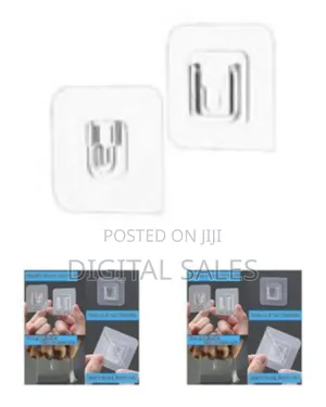 Invisible Self-Adhesive Wall Mounting Patches (2-Pack) -