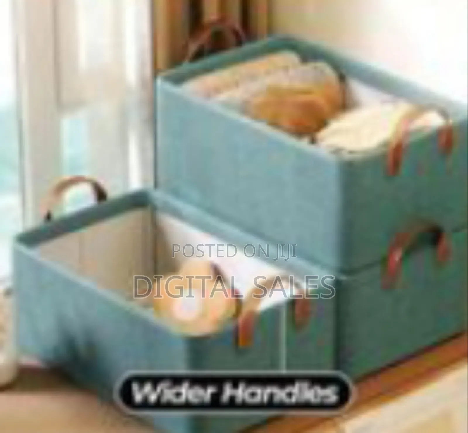 Stylish Foldable Fabric Storage Bins With Handles