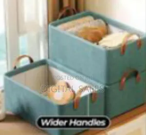 Stylish Foldable Fabric Storage Bins With Handles