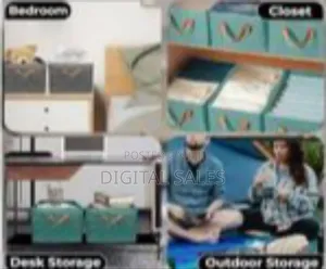Stylish Foldable Fabric Storage Bins With Handles
