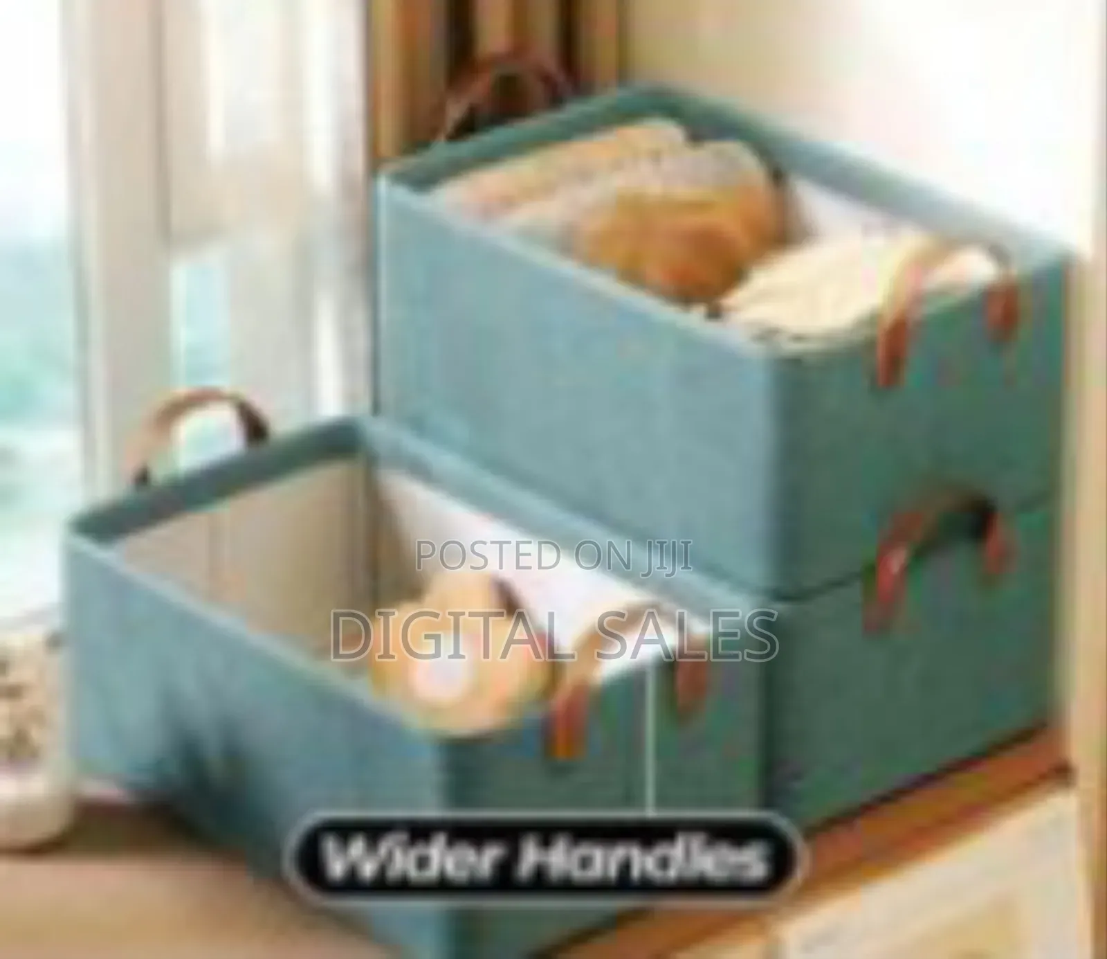 Stylish Foldable Fabric Storage Bins With Handles