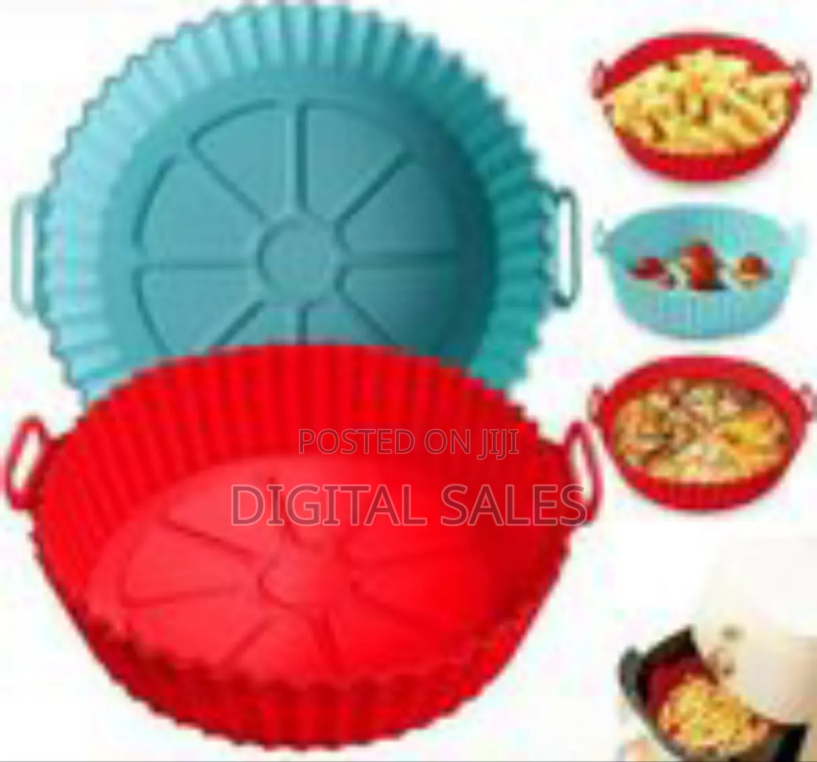 Reusable Silicone Air Fryer Liners / Baskets (Set of 2)