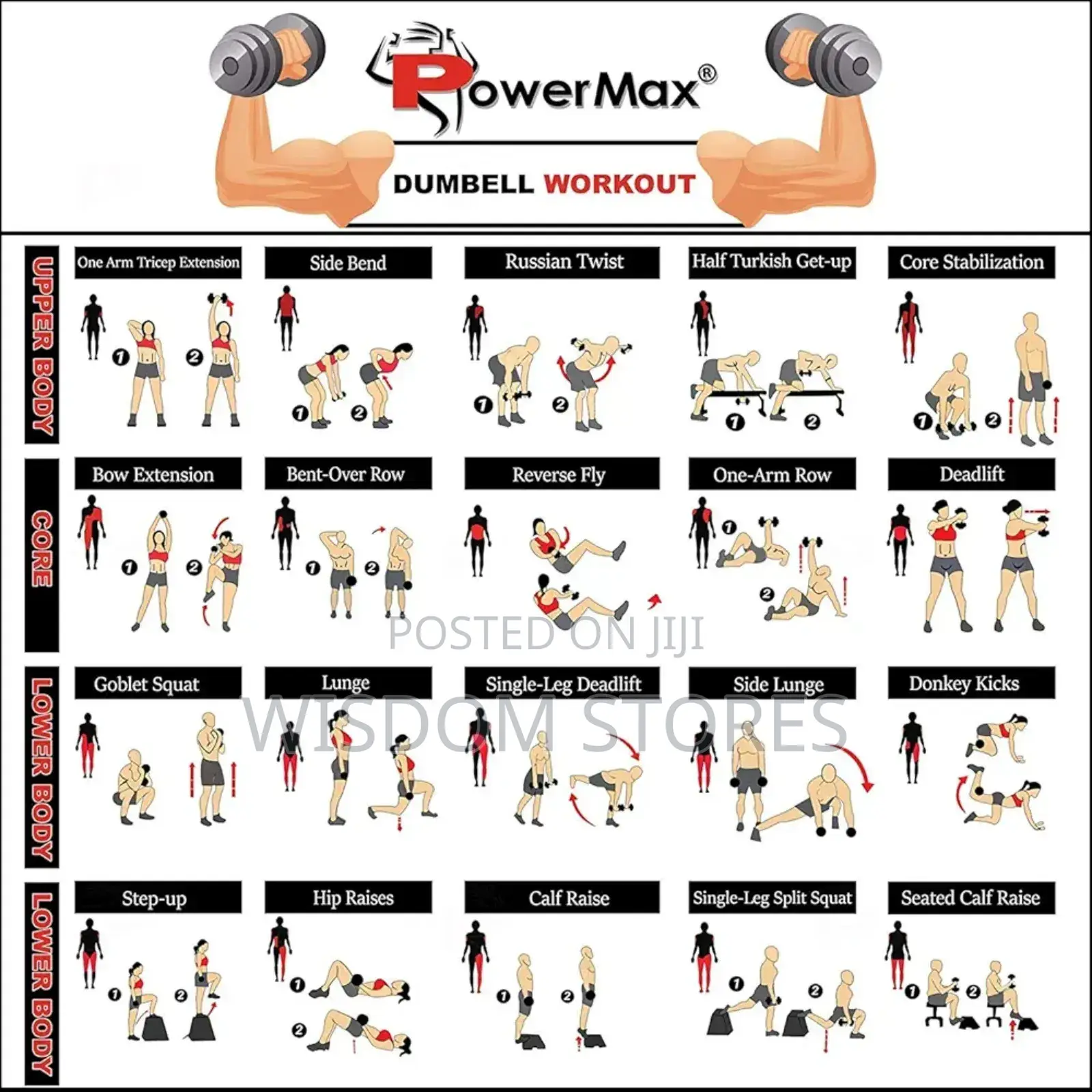 Powermax Fitness Adjustable Dumbbell Set 20kg