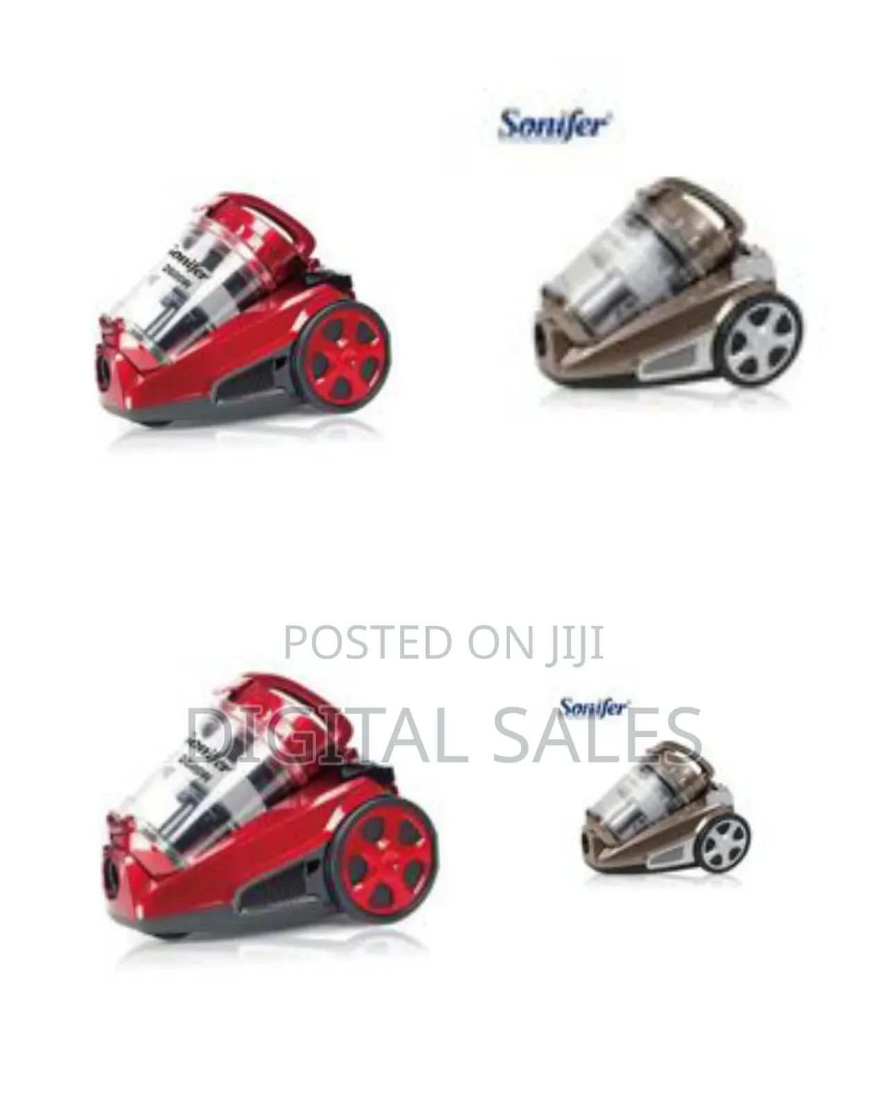 Sonifer Powerful Bagless Canister Vacuum Cleaner - Multicolor