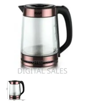 Raf Brosilicate Glass Kettle, 2.2l - Multicolor