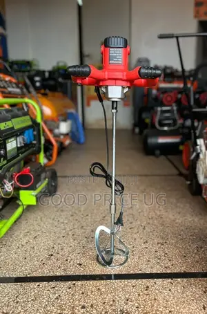 Handheld Electric Mortar and Concrete Mixer.