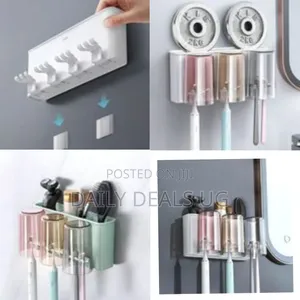 Wall-Mounted Toothbrush Holder