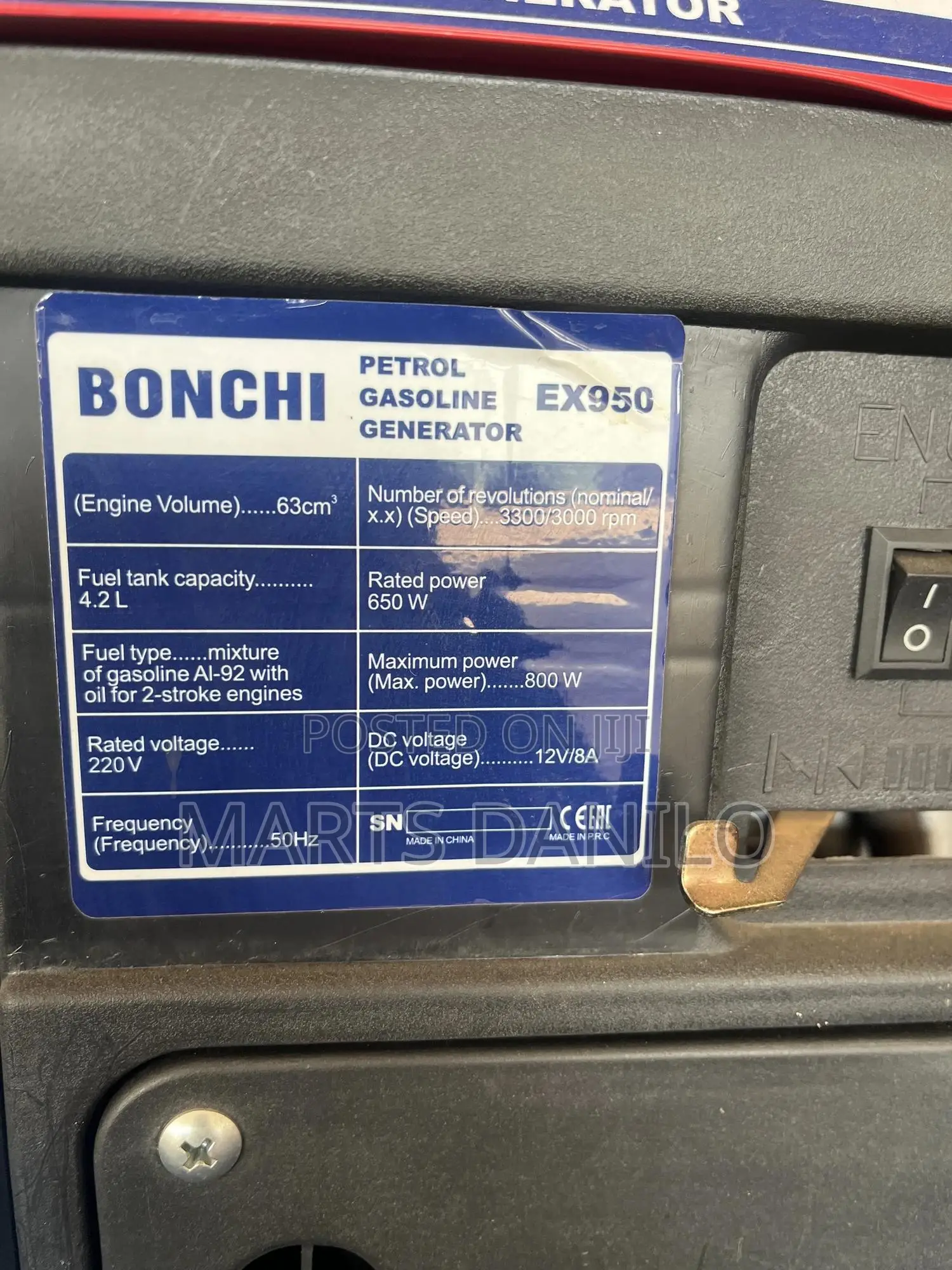 Single Phase Small Portable Generators