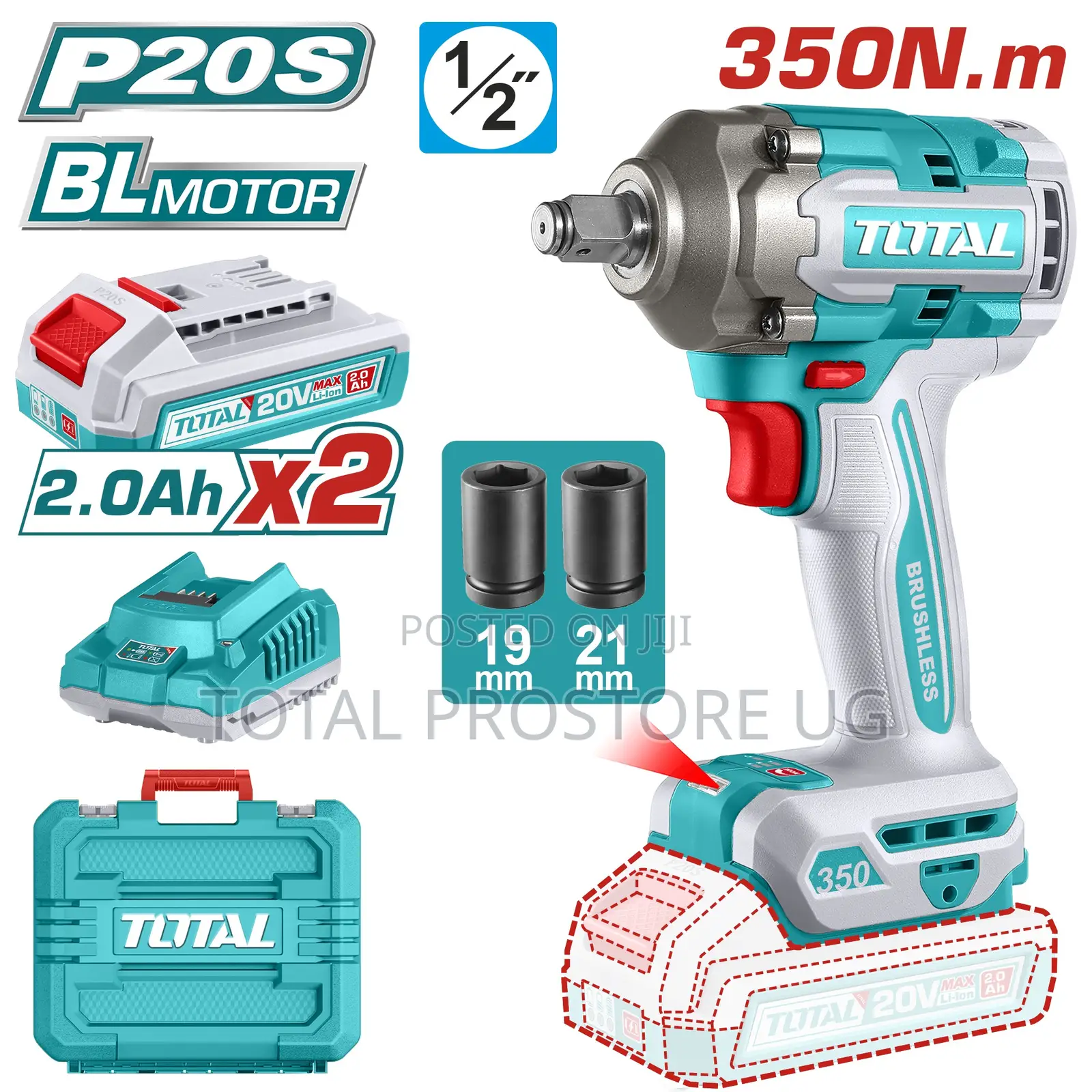 Cordless Impact Wrench 350nm