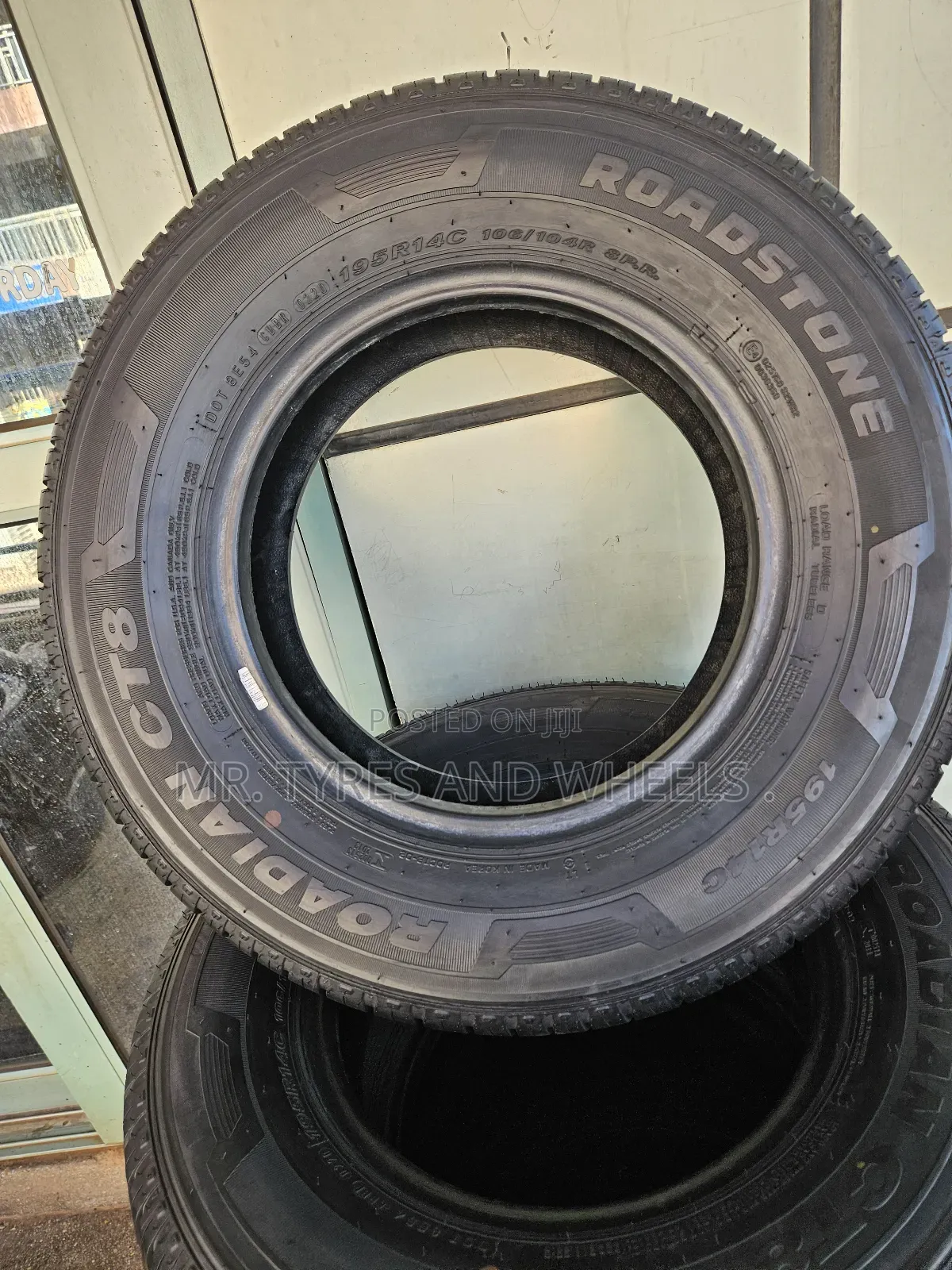 195 R14c Roadstone Roadian Ct8 the Original Tires 4rm E Right Person