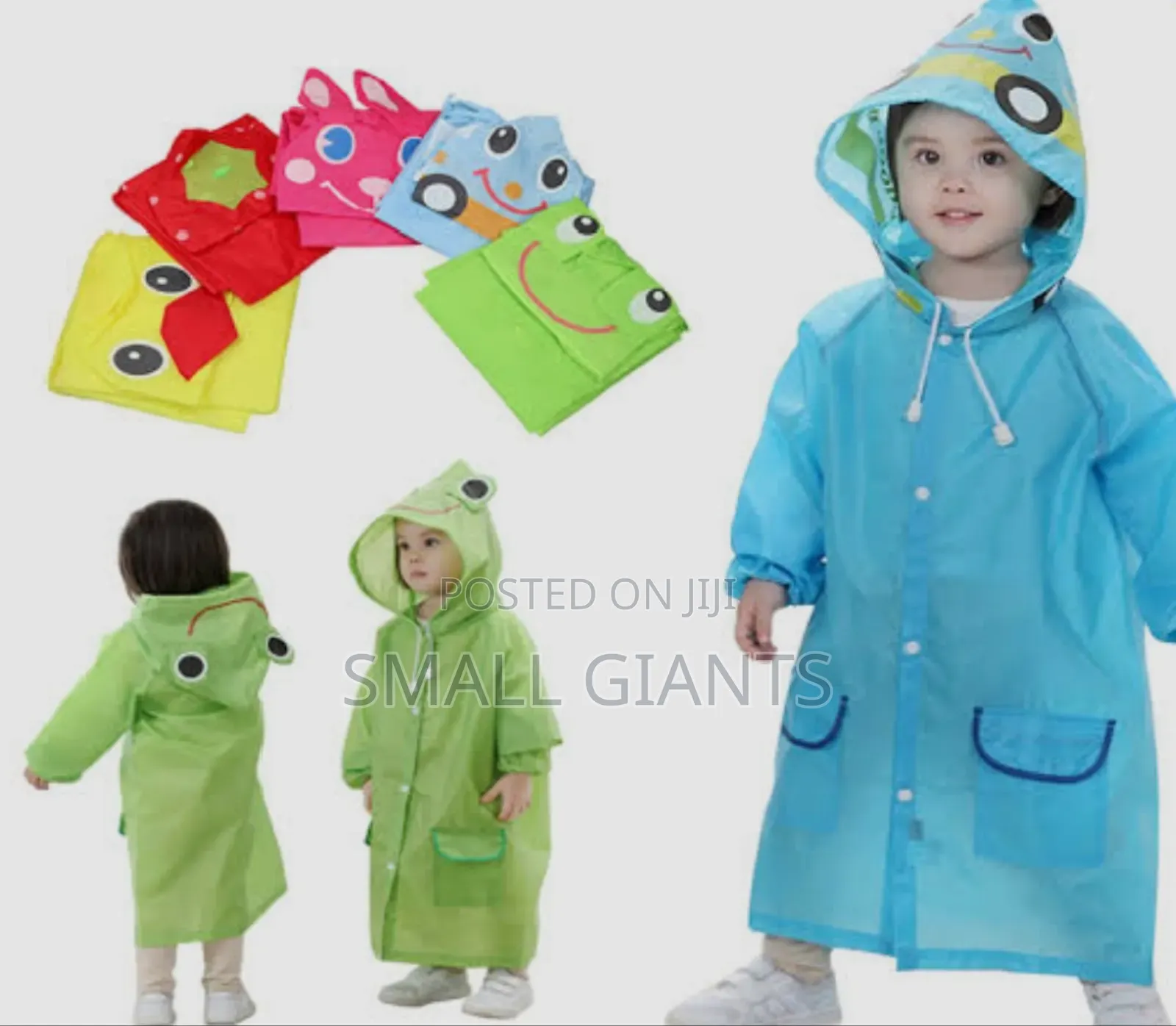 Children's Long Raincoat Boys and Girls Waterproof Jacket