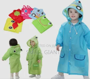 Children's Long Raincoat Boys and Girls Waterproof Jacket