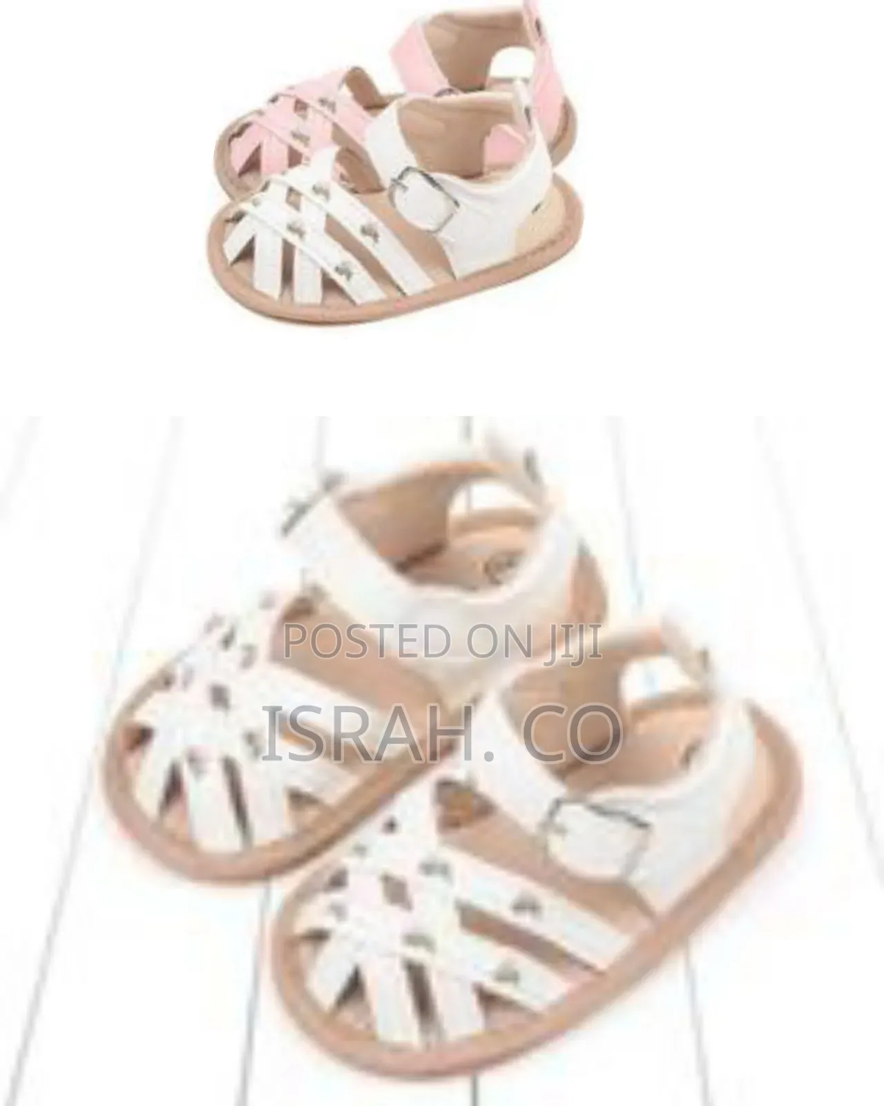 Criss-Cross Baby Sandals With Floral Embroidery