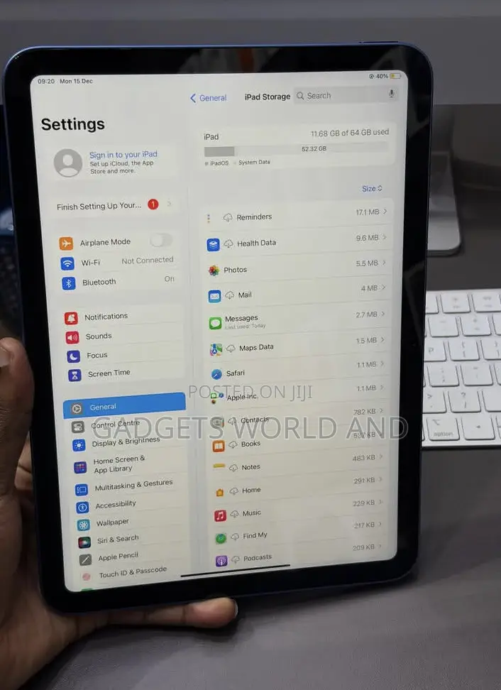 New Apple iPad 10.2 (2020) Wi-Fi 64 GB Blue