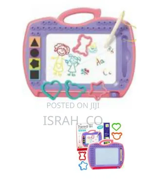 Kids' Color Magnetic Doodle Board Painting Art Set - Multicolor