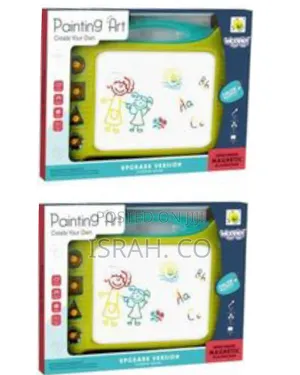 Portable Magnetic Color Drawing Board With Shape Stamps