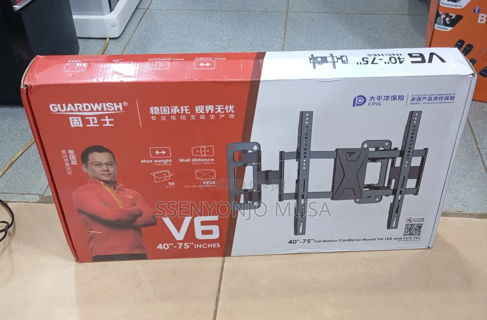 Smart Full Motion Tv Wall Mount Bracket 40–75 Inch – Swivel Tilt.