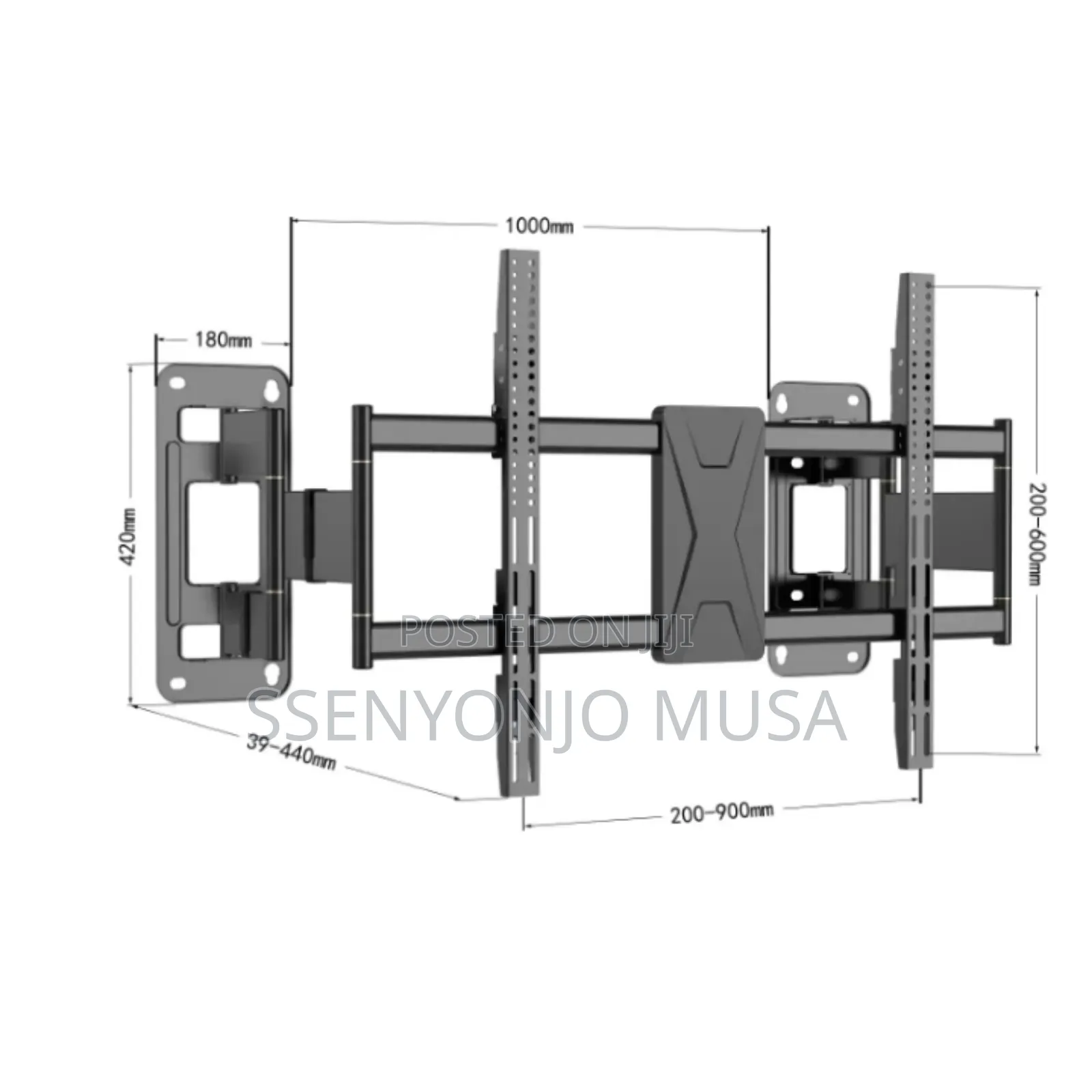 Smart Full Motion Tv Wall Mount Bracket 40–75 Inch – Swivel Tilt.