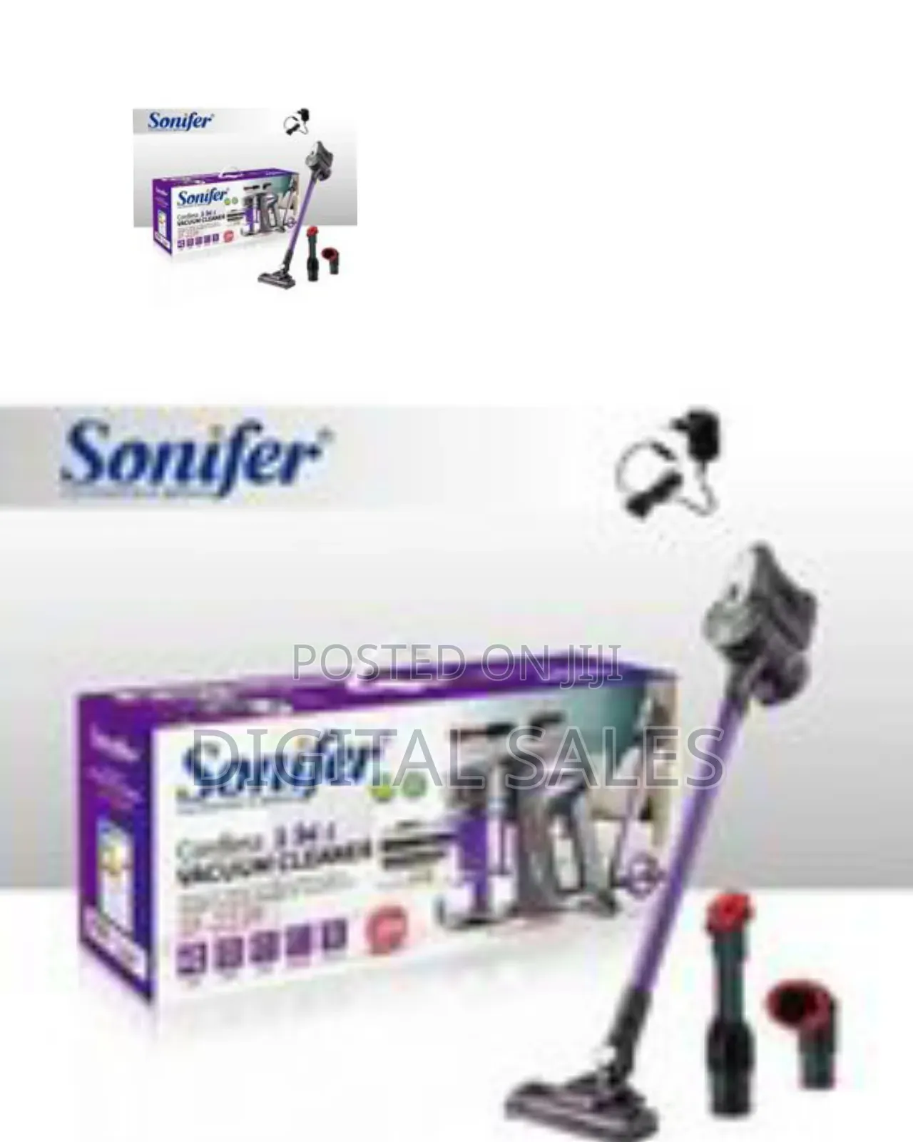 Sonifer Cordless 3-in-1 Stick Vacuum Cleaner - Multicolo