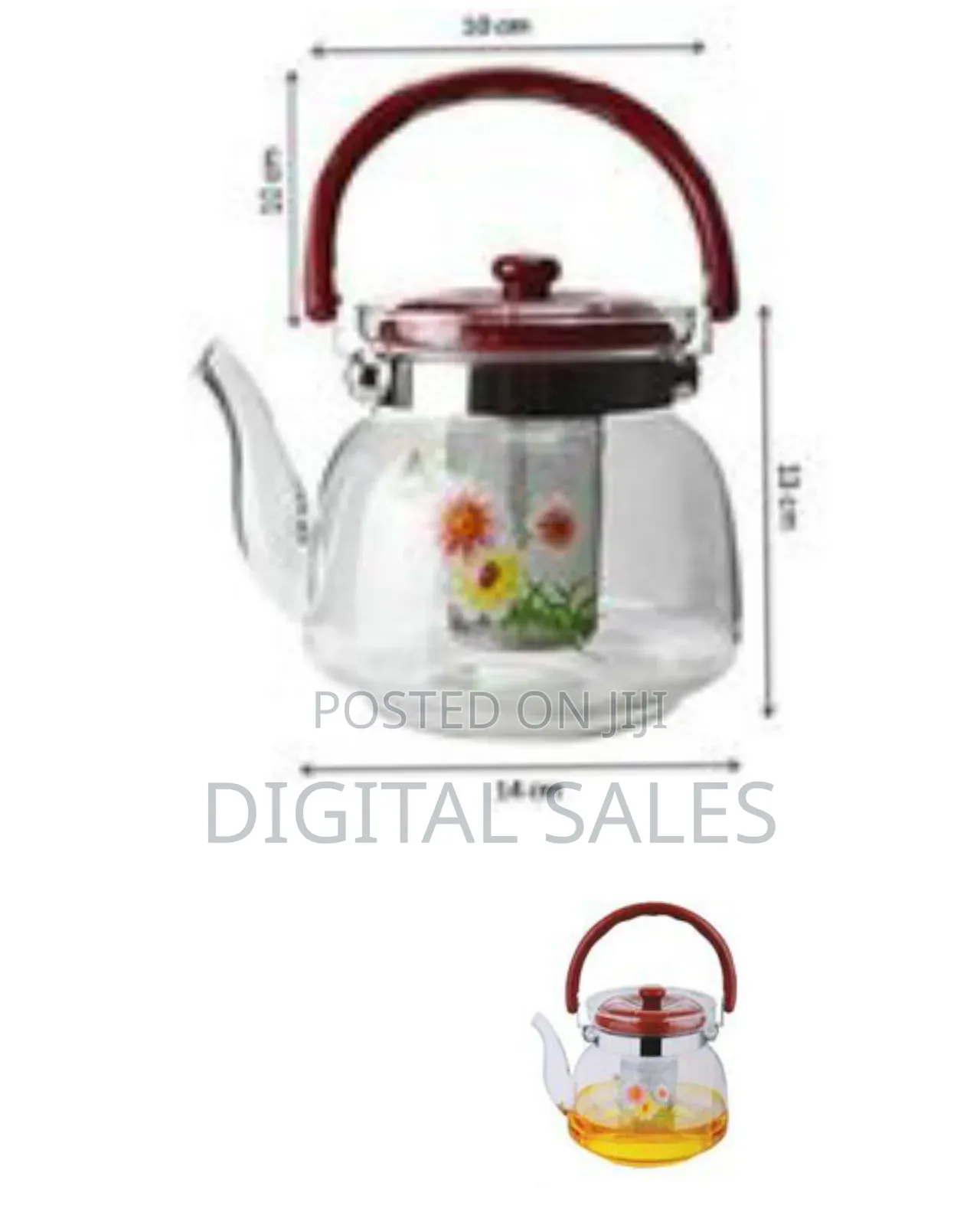Glass Kettle. 1,1l - Transparent