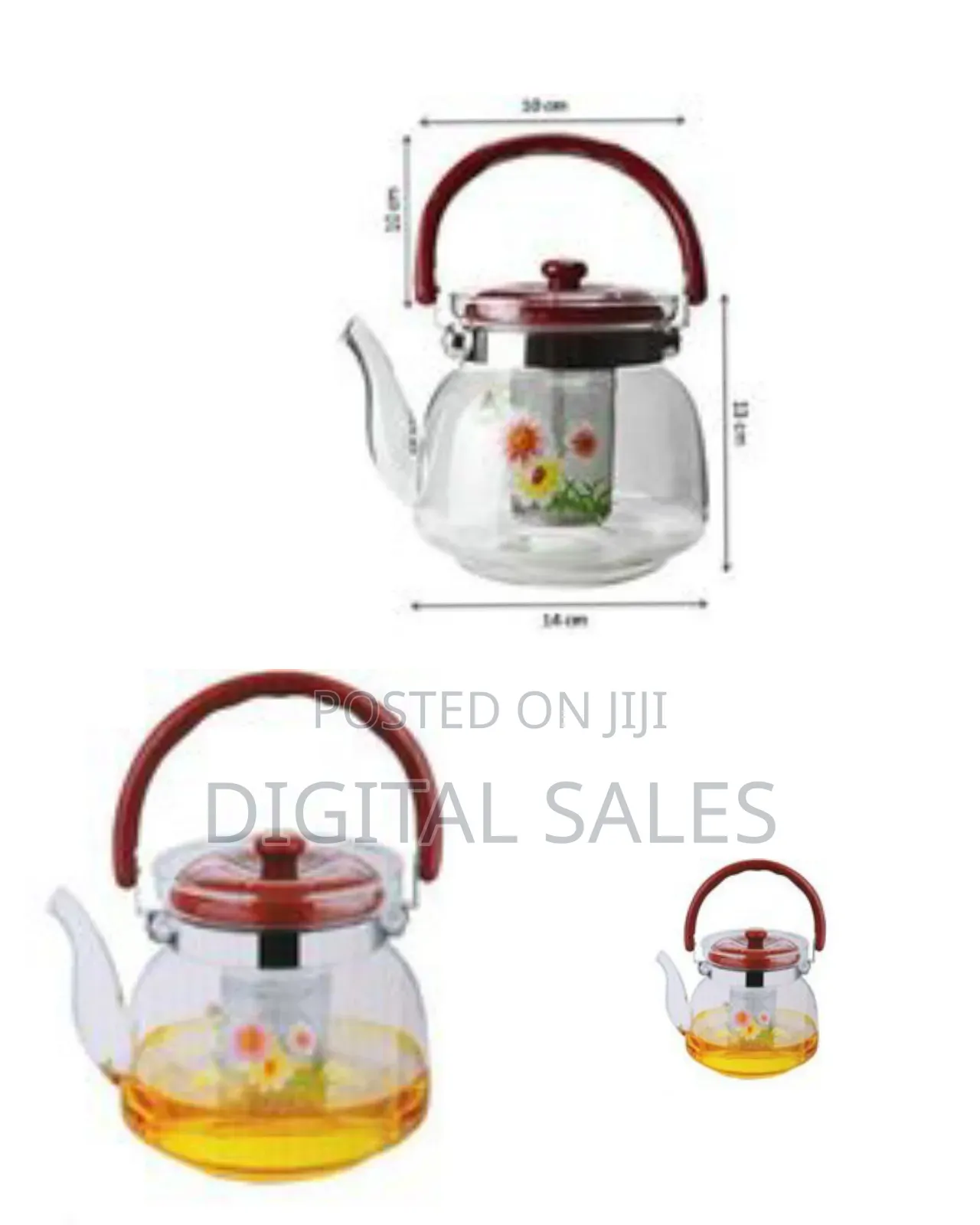 Glass Kettle. 1,1l - Transparent