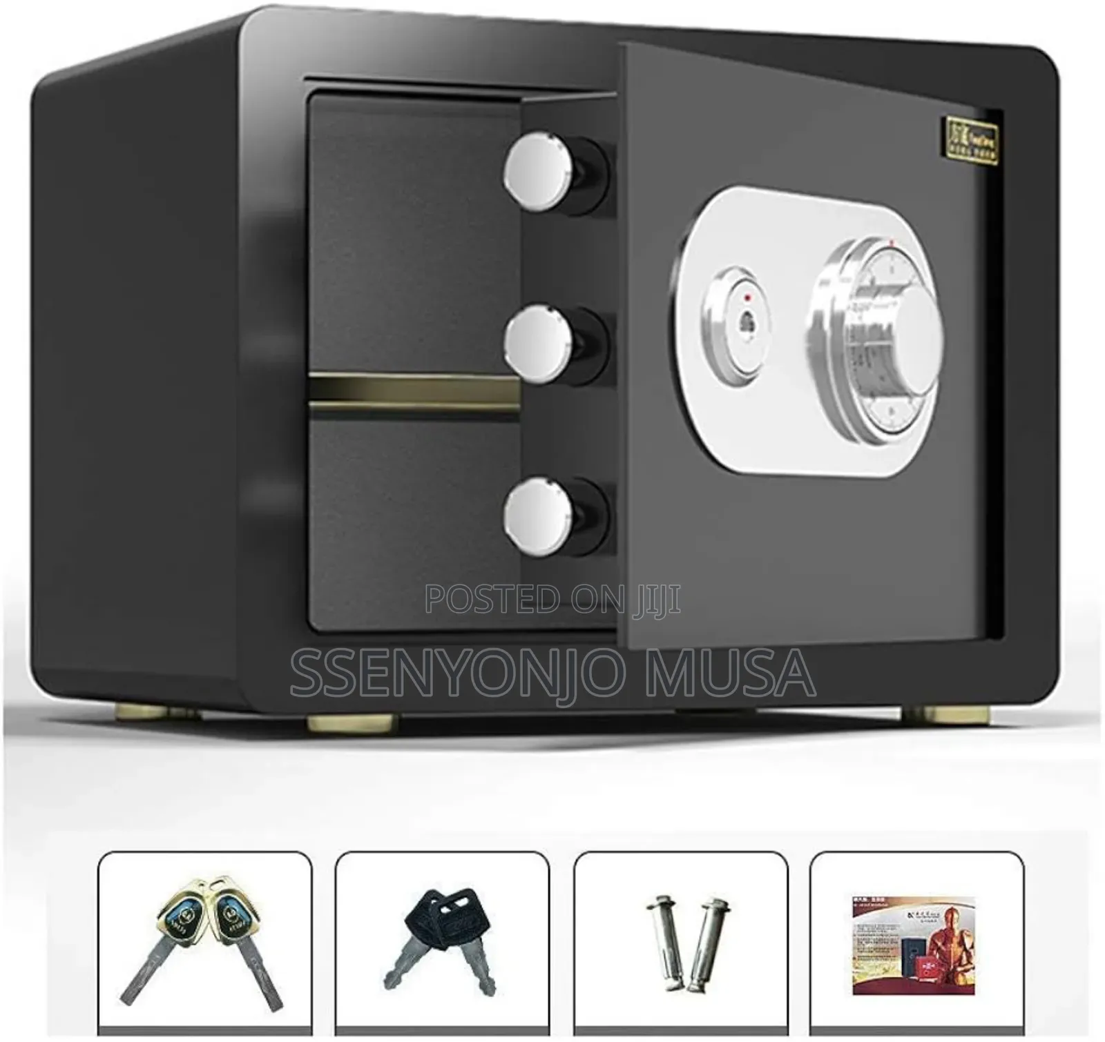 Strongbox Fireproof & Waterproof Security Safe Box – Steel Safe