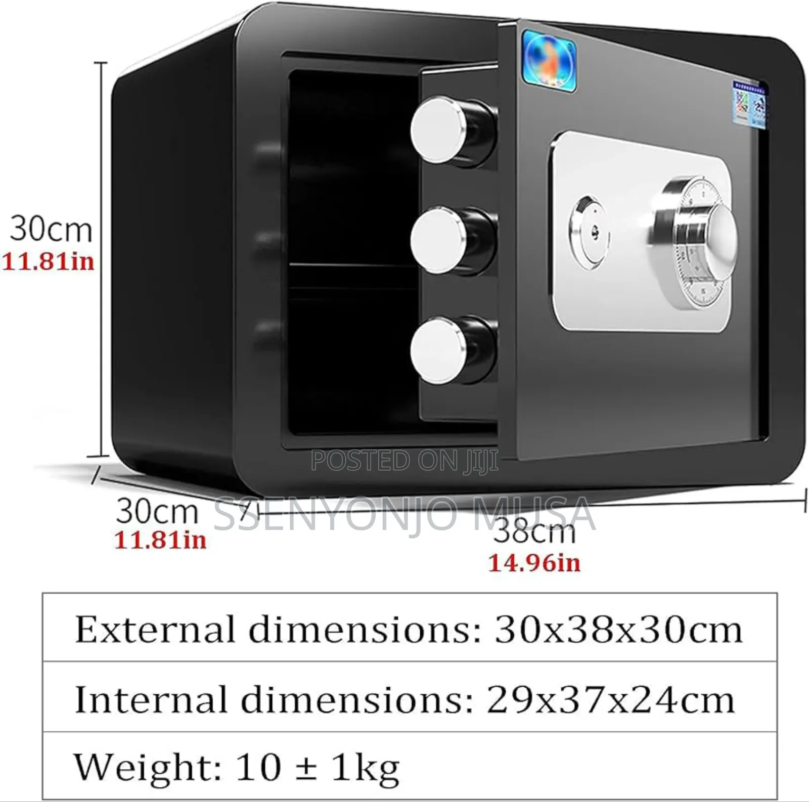 Strongbox Fireproof & Waterproof Security Safe Box – Steel Safe