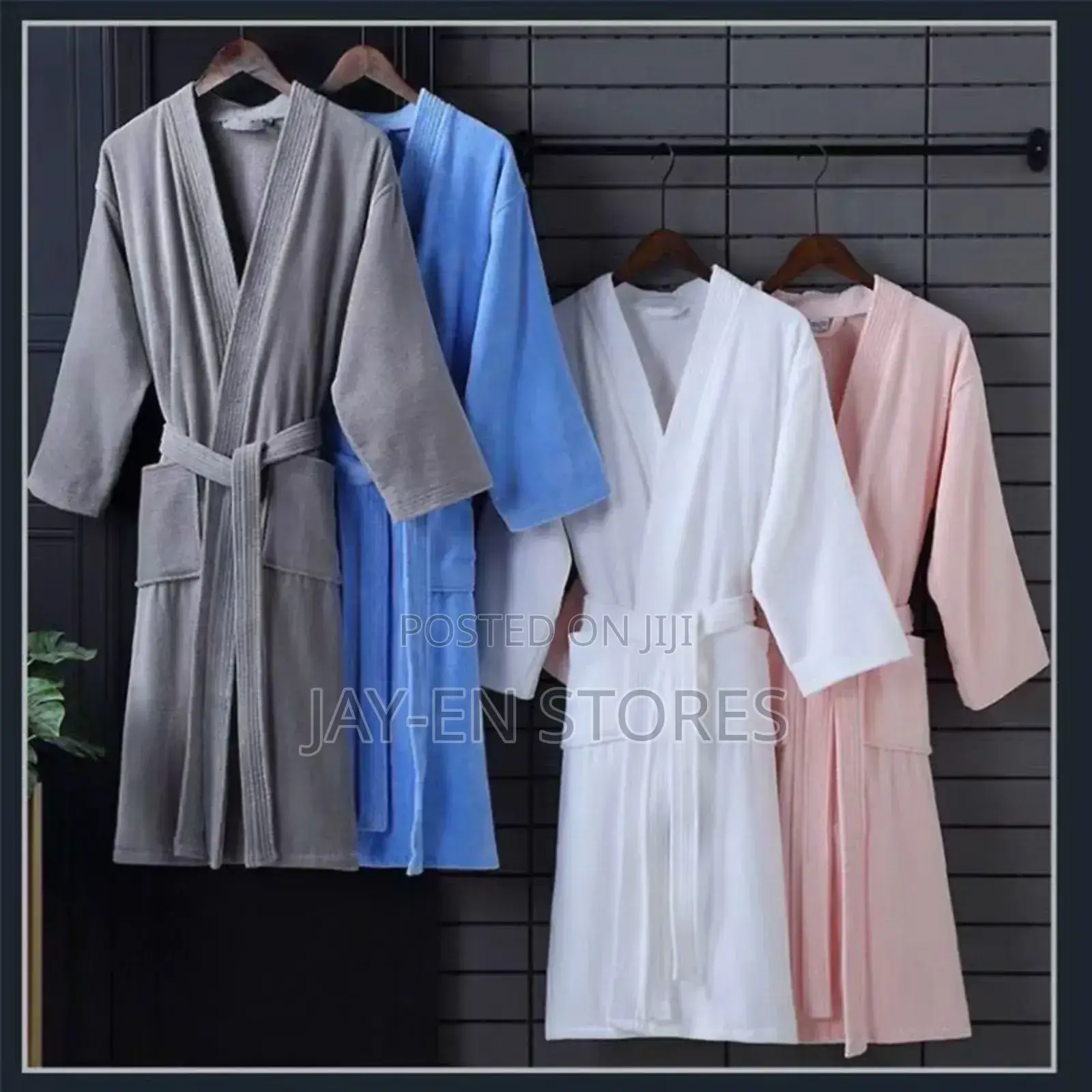 Cotton Bathrobes Available In Different Colors