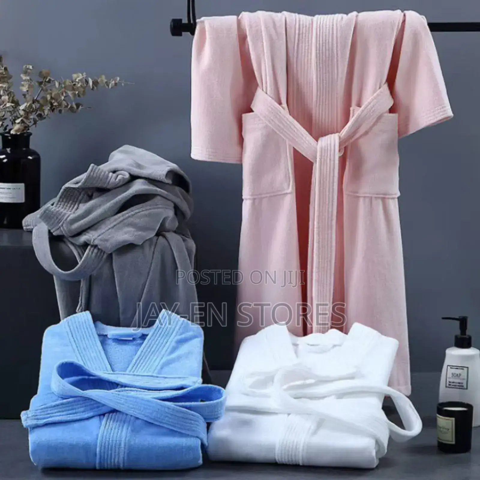 Cotton Bathrobes Available In Different Colors