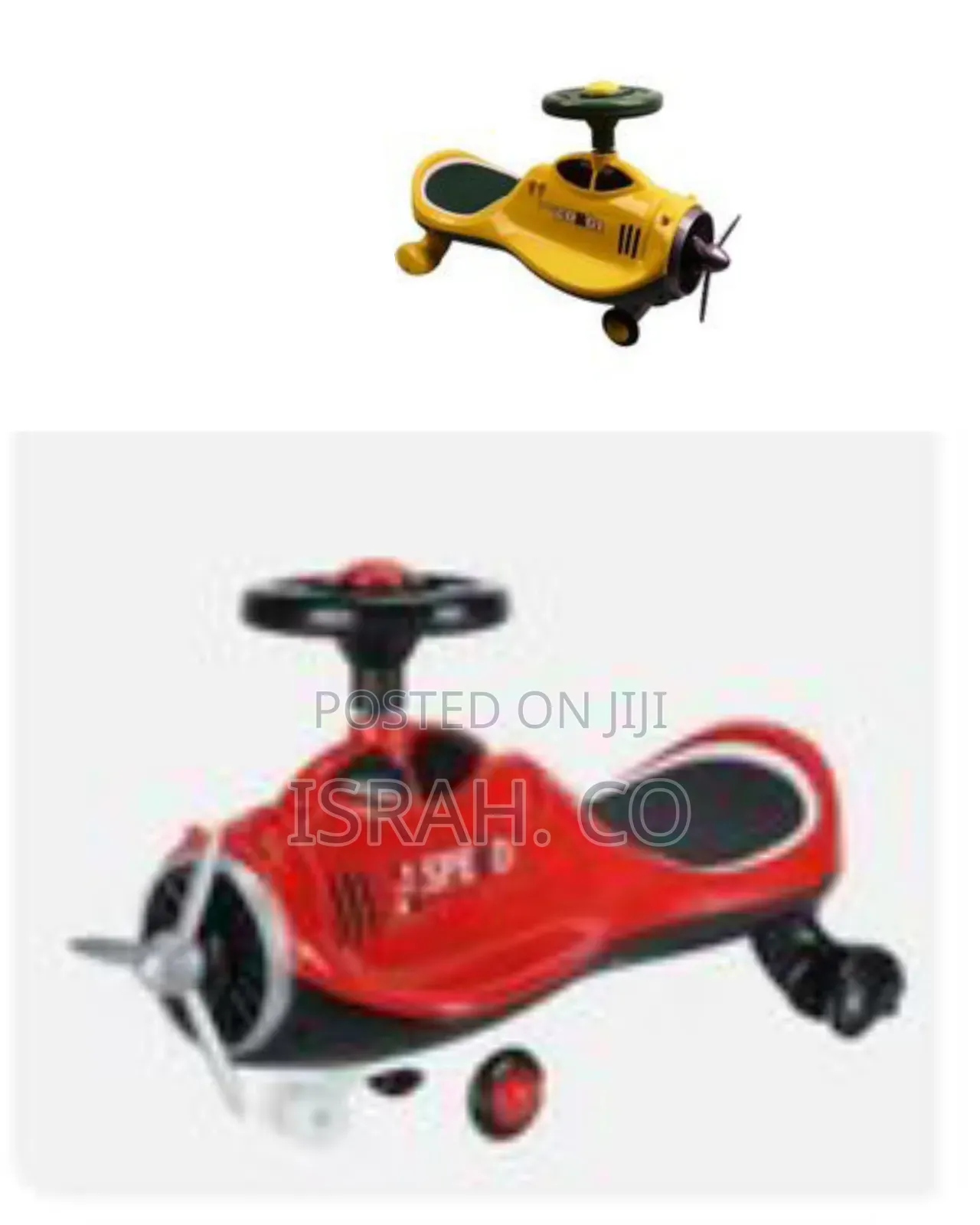 Classic Propeller Plane Wiggle Ride-on Toy - Multicolor