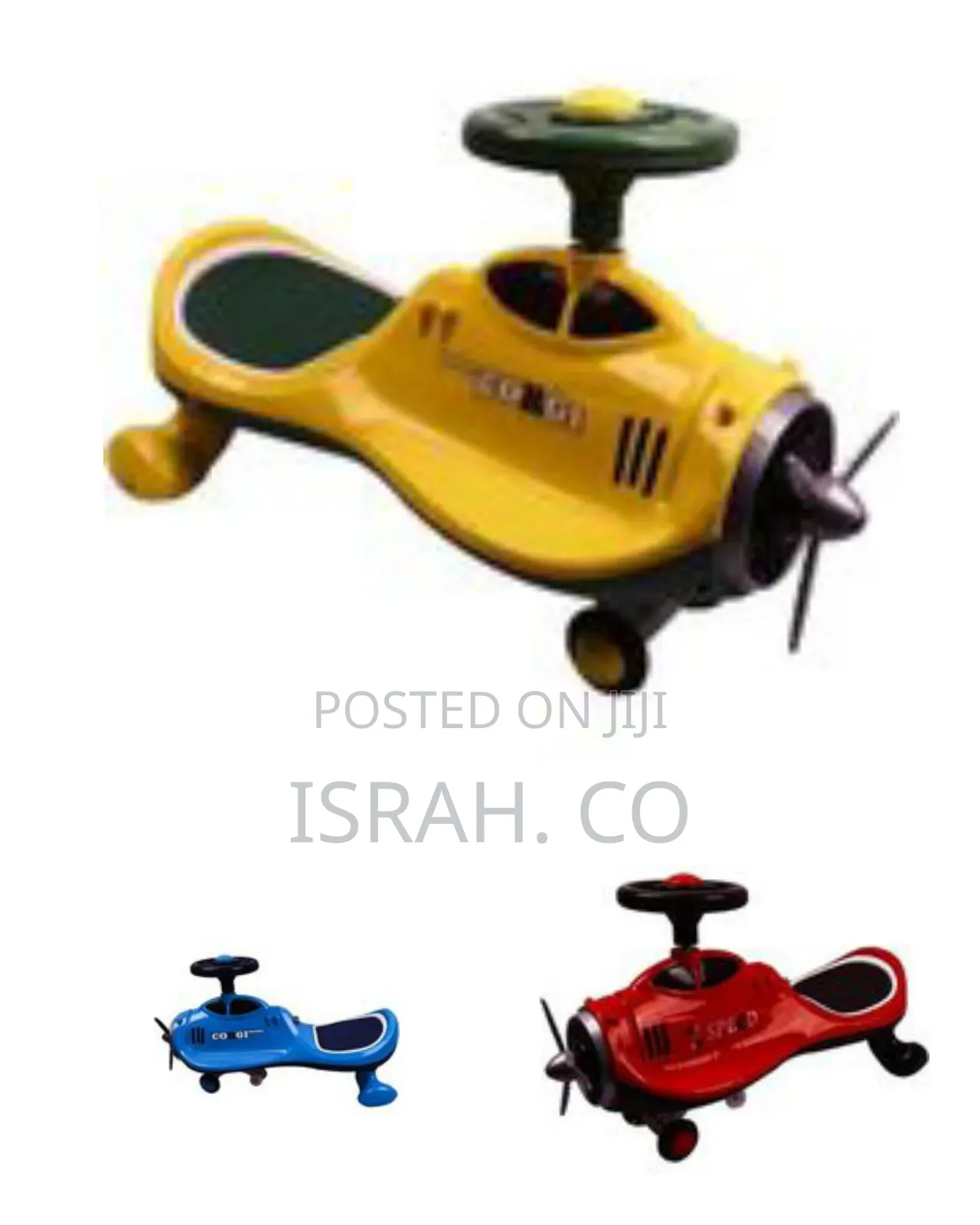 Classic Propeller Plane Wiggle Ride-on Toy - Multicolor