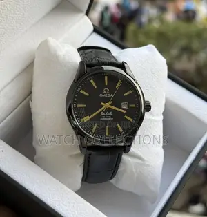 Chronometer Omega Leather Strap Watch