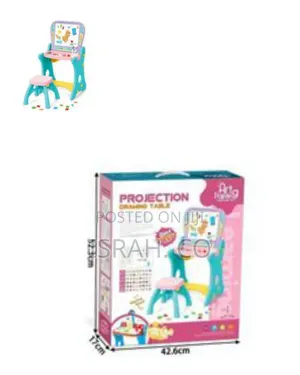 Kids' 2-in-1 Art Easel Learning Desk With Chair
