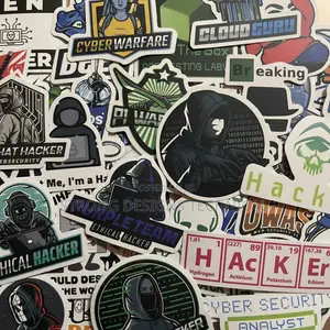 Hacker Stickers for Laptops/ Books / Phone Cases/ iPad Covers