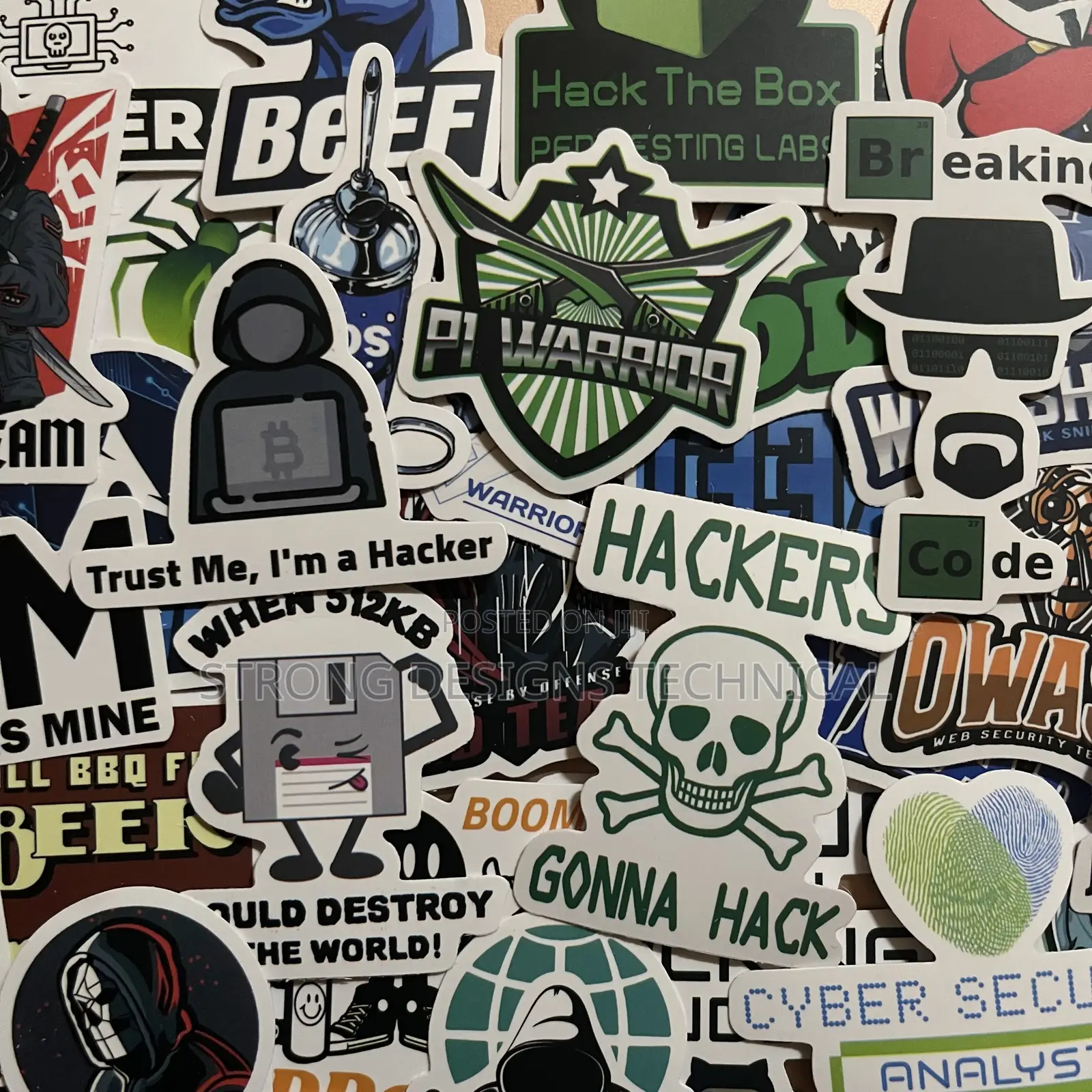 Hacker Stickers for Laptops/ Books / Phone Cases/ iPad Covers