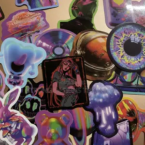 Neon Graphic Stickers for Laptops/ Phone Cases/ Computers/ Speakers