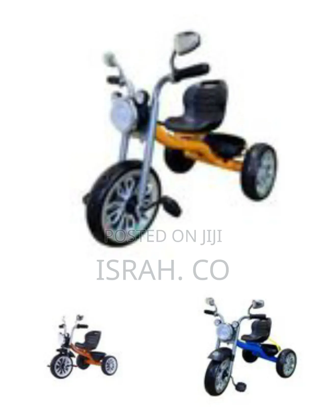 Children's Tricycle With a Parent Push Handle
