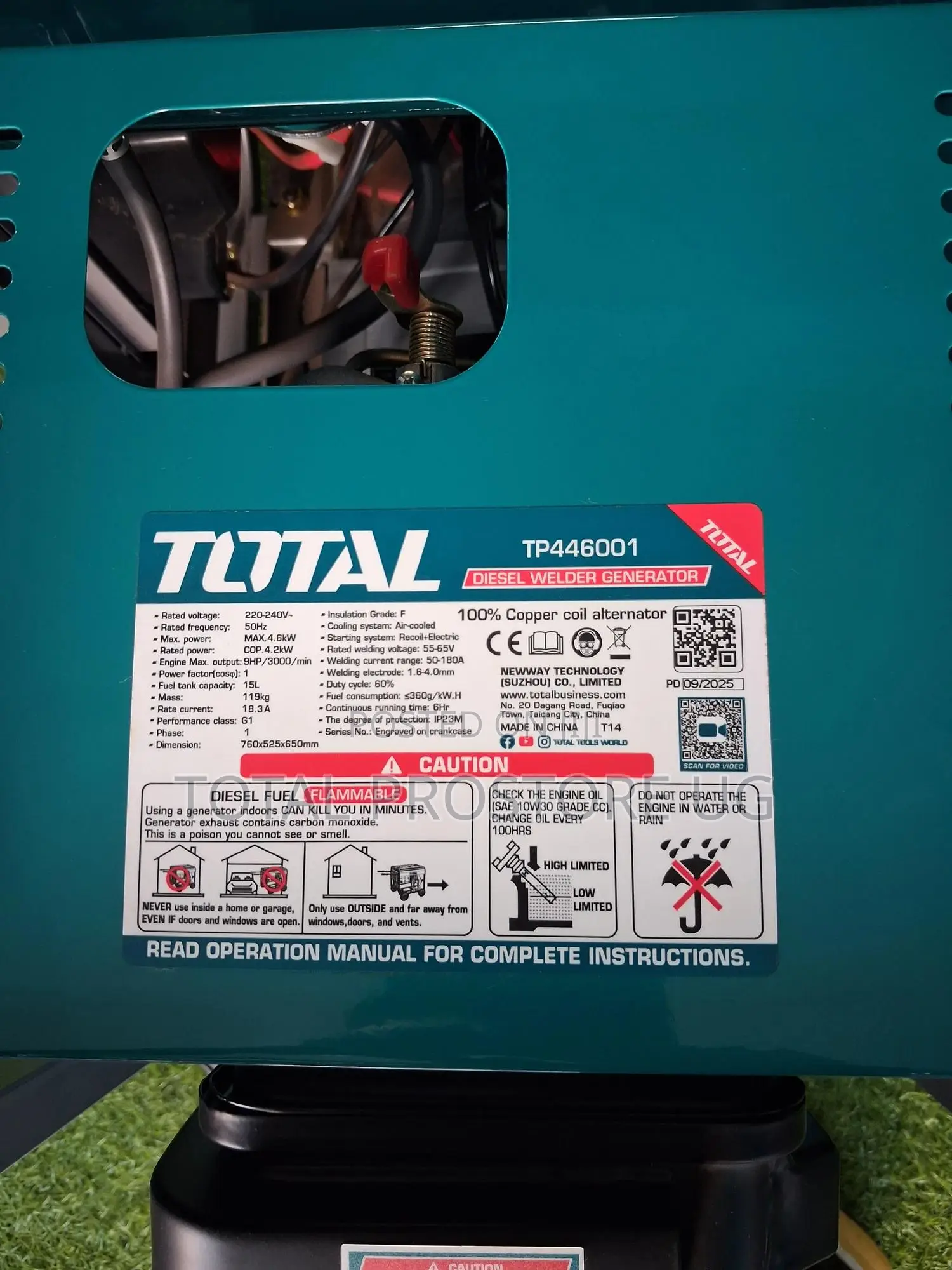 Diesel Welder Generator 4.6kw 180a Sp (Total)