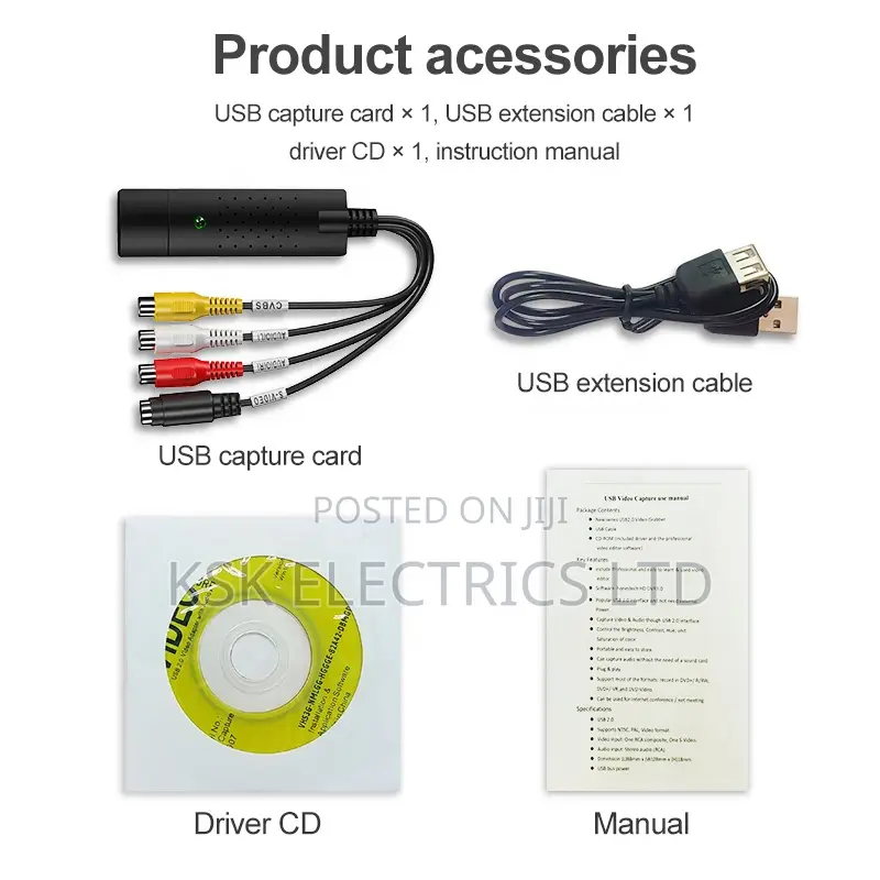 Usb 2.0 VHS to DVD Converter
