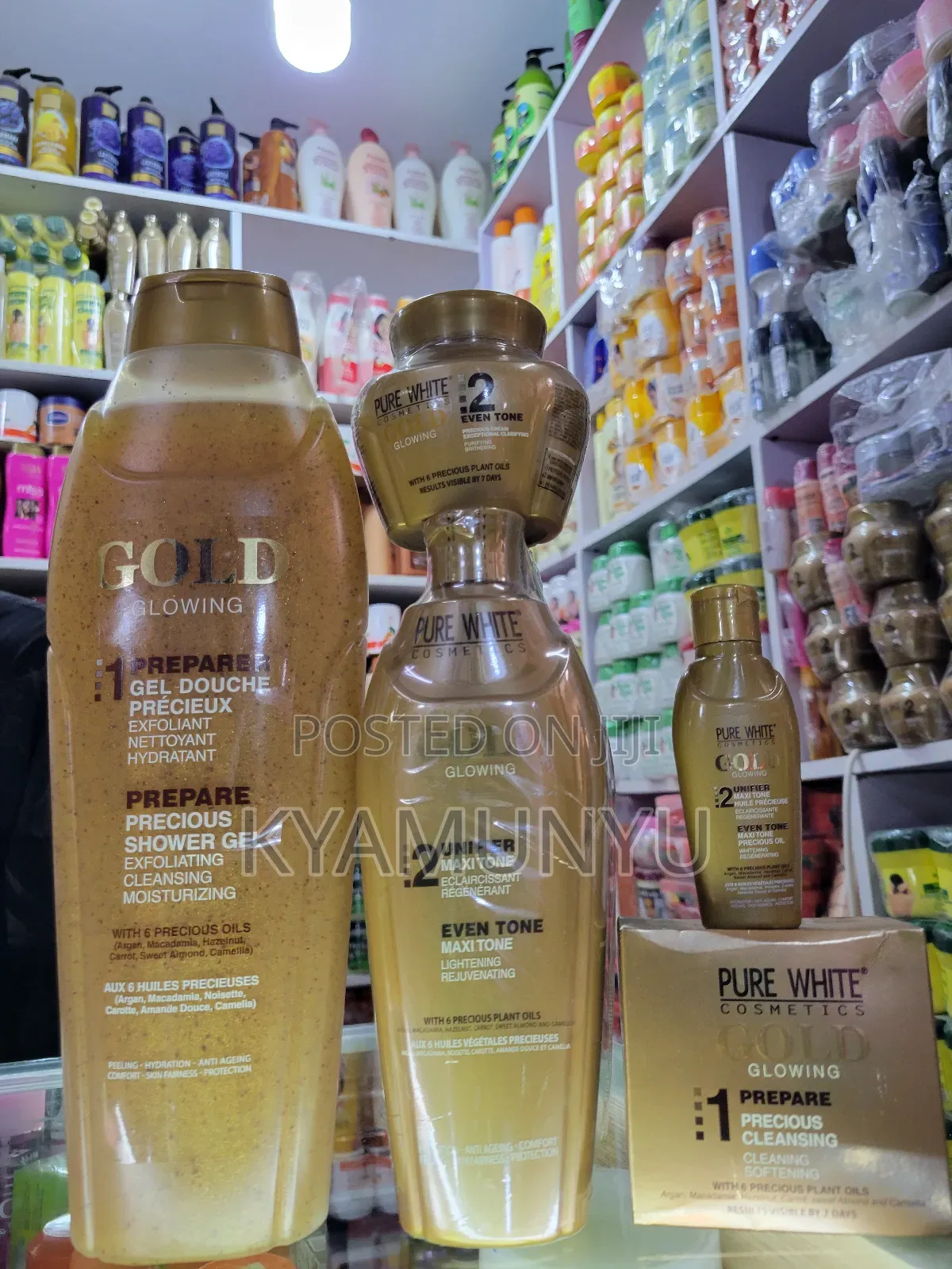 Pure White Gold Glowing Skin Care Products