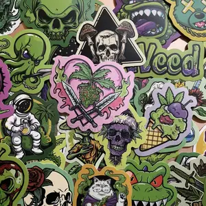 Green Skull Graphic Stickers for Laptops/ Tablets / iPad Covers
