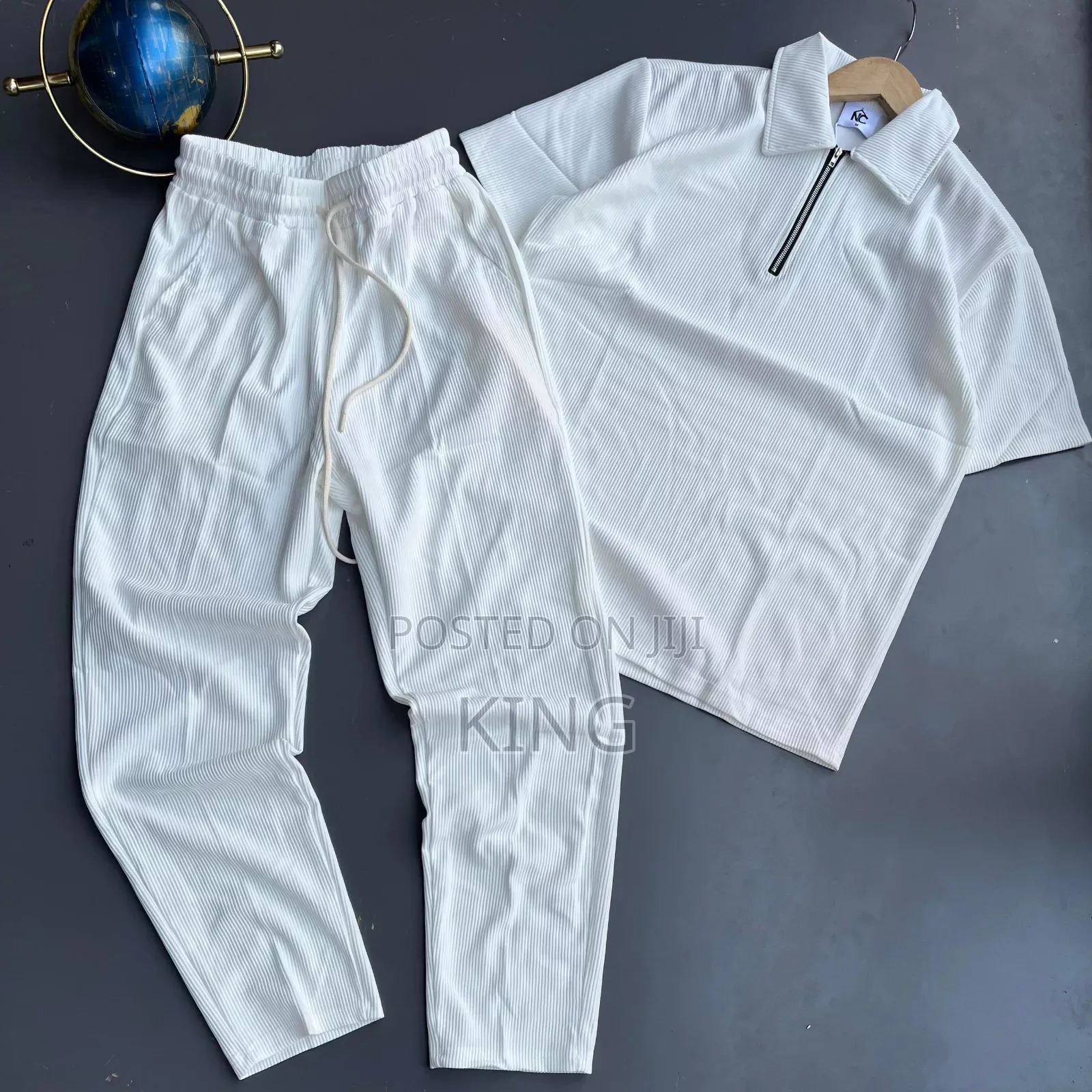 Chillers Matching Zip-Up Shirt and Sweatpants Set. Is