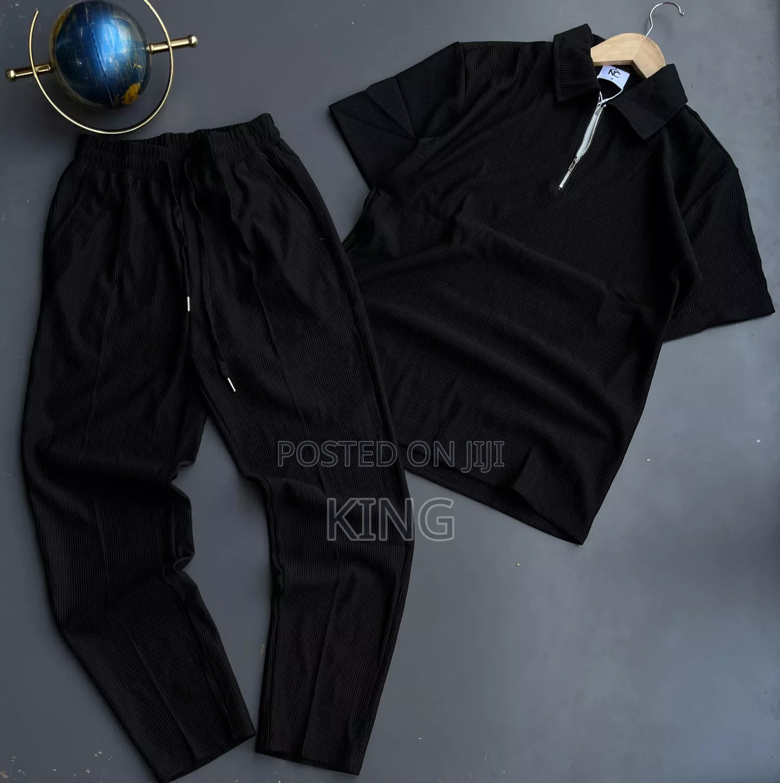 Chillers Matching Zip-Up Shirt and Sweatpants Set. Is